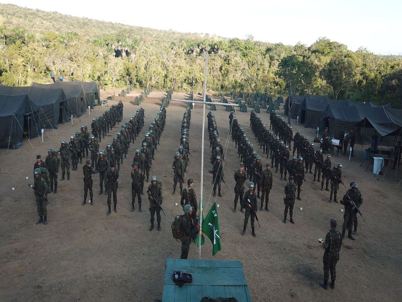 22º Batalhão de Infantaria realiza o primeiro acampamento de instrução dos soldados incorporados.